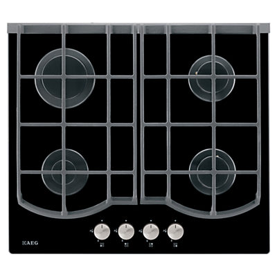 AEG HG694340NB Gas Hob, Black AEG HG694340NB Gas Hob, Black